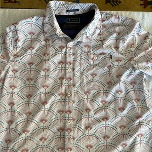 William Murray Golf Shirt (button up) fan print size XL